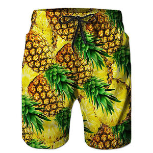 Nouveau style de short de bain décontracté en coton pour hommes de haute qualité à la mode avec motif solide Décoration - Product Image 1