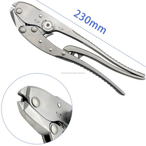 คีมจับสายเคเบิลกระดูกแบบแมนนวล สำหรับการกดกระดูก ทำจากเหล็กกล้าไร้สนิม เครื่องมือผ่าตัดระดับ Class II สำหรับดัดลวดและขึ้นรูปห่วง - Product Image 6