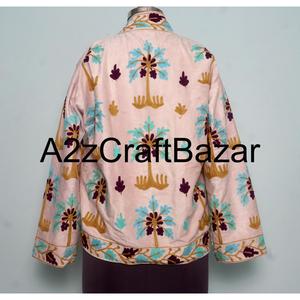 เสื้อแจ็คเก็ตกำมะหยี่ทำมือ ผ้าถักนิตติ้ง 100% ผ้าฝ้าย ลายปักดอกไม้ เป็นมิตรกับสิ่งแวดล้อม ระบายอากาศได้ดี ใส่สบายในฤดูร้อน สำหรับเด็กผู้หญิง - Product Image 5