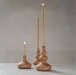 Pilier bougeoir en bois bougeoir pour la décoration de la maison meilleure vente bougeoir par Antique Creations - Product Image 4