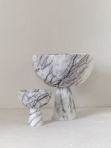 Elegant Gold and <b>White</b> Resin Pedestal <b>Cake</b> <b>Stand</b> Modern Dessert Display for Weddings Parties Special Events and Home Decor - Product Image 4