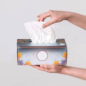Precio de fábrica Servilleta multifuncional finamente procesada Caja facial Embalaje Papel tisú - Product Image 2