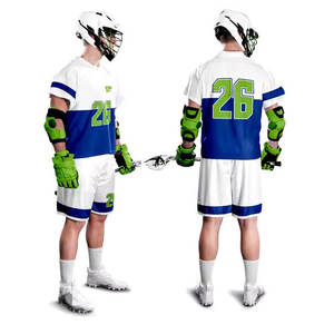 Vêtements de sport personnalisés pour équipes, uniforme de lacrosse, tissu haute performance avec technologie d'absorption de la transpiration - Product Image 1