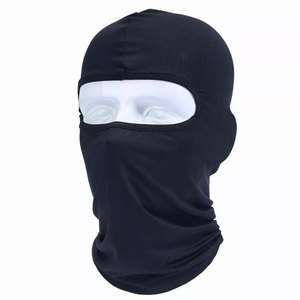 Cagoule de ski noire respirante pour hommes de haute qualité pour les sports d'hiver Logo personnalisé et masque de moto de couleur unie - Product Image 1