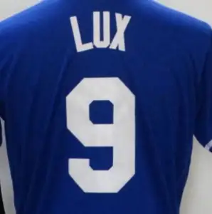 Popolare e alla moda pronto per la spedizione maglia da Baseball cucita di migliore qualità Los Angeles Gavin Lux Blue