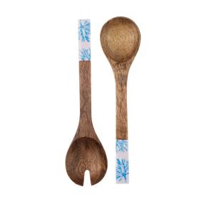 ชุดเซ็ตสลัดไม้อาคาเซียมมะม่วงทำจากไม้อะคาเซียธรรมชาติมีด้ามจับทำจากเรซินอินเดียชุดเครื่องมือทำครัว - Product Image 3