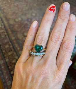 Women's 14K Solid <b>Gold</b> Band Black Rhodium Finish Cut Lab Grown Diamond Engagement Wedding Fashion Jewelry for Romantic for Party - Product Image 5