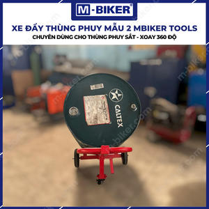 Chariot à tambours robuste MBiker, modèle 2-500 kg de capacité, conteneur à tambours en acier à 4 roues - Product Image 3