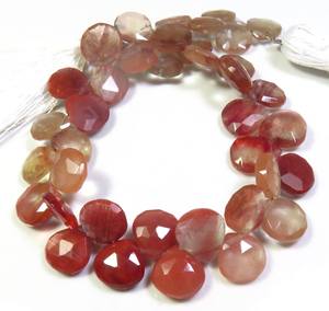 Andesine Labradorite Corte facetado 9-10mm Natural Red Heart Gems Beads 8 \ "Strand of Loose Gemstones Categoría de producto - Product Image 6