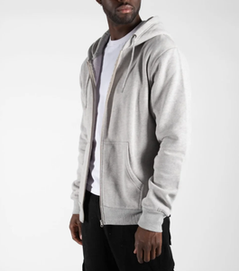 เสื้อมีฮู้ดแบบมีซิปของผู้ชายทำจากผ้าคอตตอน100% คุณภาพพรีเมี่ยม380เฮฟวี่เวท GSM มีหลายสีให้เลือก - Product Image 6