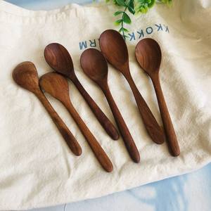 Artisanat Longan Cuillère En Bois Ustensiles De Cuisine Idéal Pour Servir La Soupe, Dessert Vaisselle Ustensile Pas Cher Prix Usine - Product Image 1