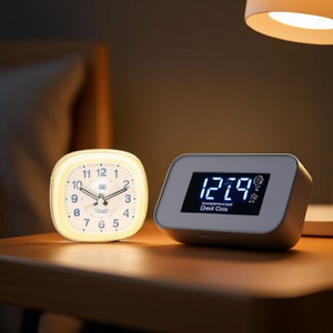<b>LED</b> Digital Alarm <b>Clock</b> with Temperature Display Modern Creative Desk <b>Clock</b> - Product Image 3