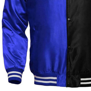 Vestes en satin imperméables de style streetwear pour hommes, dernière mode, service OEM, vente en gros, prix bas, veste de baseball pour homme - Product Image 5