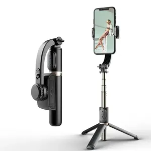 Q08 Handheld Eliminer Shake Gimbal Stabilisateur pour Téléphone Action Caméra Vlog Record Selfie Stick Trépied pour Smartphone