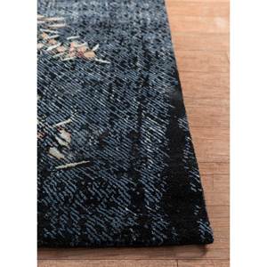Uvenuti Abstract Pattern Hand Knotted Wool & Bamboo Silk <b>Rug</b> Grey & <b>Black</b> for Home Use-Srb(151) - Product Image 4