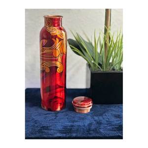 High Quality 500ml Copper <b>Bottle</b> Gift Set High in Demand with Reasonable Price Durable Printed Copper <b>Bottle</b> - Product Image 5