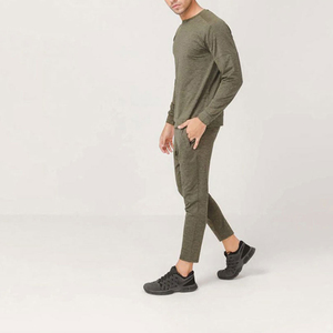 Conjunto Deportivo Informal Personalizado con Logotipo para Hombre, Otoño Invierno, Chaqueta de Forro Polar Grueso, Sudadera con Capucha y Pantalones Deportivos - Product Image 5