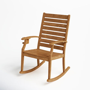 Meubles de jardin indonésiens en teck massif, chaise de jardin, chaise à bascule, style moderne de haute qualité pour l'extérieur - Céramique - Product Image 4