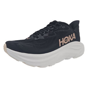 Zapatillas de Running para Mujer Hoka Clifton 10, Color Negro y Oro Rosa, Parte Superior de Malla, Entresuela de EVA, Suela de Goma, Temporada de Primavera - Product Image 1