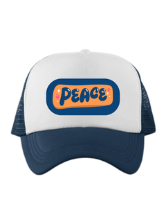 Gorra Trucker de Malla con Logo de Paz, Ajustable, de Seis Paneles, Estilo Casual Unisex, con Estampado Frontal - Product Image 4