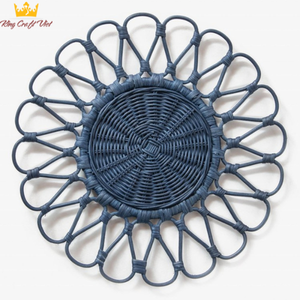 Hot Item Handwicker Natural Rattan Placemat Plate Charger <b>Christmas</b> <b>Table</b> Decoration Kitchen Accessories <b>Table</b> <b>Mat</b> From Vietnam - Product Image 3