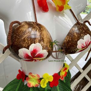 Proveedor de Vietnam de sujetador de coco Hawaiano para ropa interior de apoyo/Sujetador de coco Hawaiano con cordón Shell Bikini Top para adultos - Product Image 2