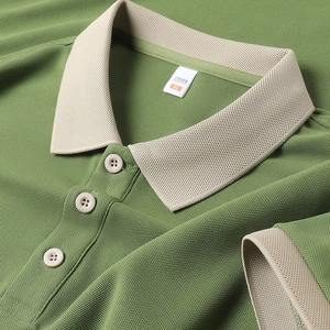 Nueva camisa de solapa de verano para hombre, ropa de trabajo de manga corta con sensación Premium, Polo transpirable de poliéster 100% personalizable para hombre - Product Image 4