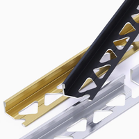 Profilés de garniture de carreaux en aluminium de haute qualité avec découpe CNC personnalisée, finition durable et élégante pour sols et murs