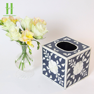 Caja de pañuelos MOP de la mejor calidad, solución de almacenamiento elegante para papeles de seda en salas de estar, oficinas y dormitorios OEM hecho en Vietnam - Product Image 4