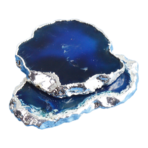 Colorful <b>Agate</b> <b>Coaster</b> Multi Colored Design With Plated Gold Finishing Design Tableware <b>Coaster</b> Shaped - Product Image 2