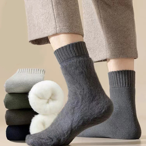 Wholesale Soft Comfortable Crew Warm Men's Winter Thick <b>Alpaca</b> Natural <b>Wool</b> <b>Socks</b> athletic <b>socks</b> - Product Image 2