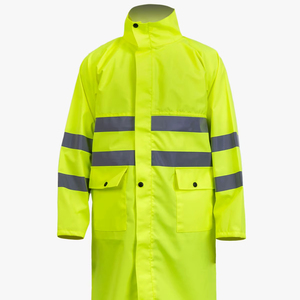 Taille XL Bandes Réfléchissantes pour Capuche Imperméable Trench Coat Léger Industriel Imperméable Coupe-Vent Écologique Pluvieux - Product Image 1