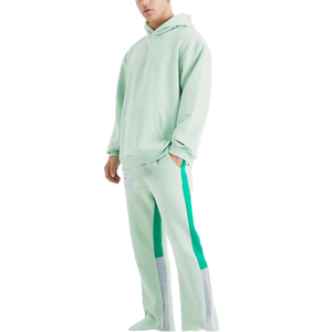 Sudadera con Capucha Unisex Estampada Lisa con Pedrería, Manga de Felpa, Corte Regular, Tejido Cómodo, Estampado Geométrico de Red - Product Image 1