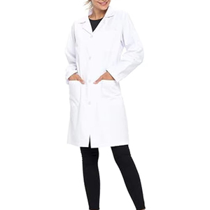 Blouse de laboratoire blanche élégante pour médecin, en coton et polyester, pour les sciences médicales, les femmes médecins, les infirmières, les blouses de laboratoire - Product Image 2