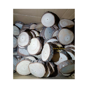 Rodajas de madera redondas de pino natural, madera maciza para manualidades y proyectos creativos - Product Image 6
