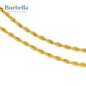 Hot Sale 925 <b>Silver</b> 14K Gold Plated 3mm Moissanite Rope <b>Chain</b> for <b>Men</b> Premium Necklaces - Product Image 4