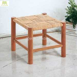 Tabouret ottoman en bois massif fabriqué à la main tabouret bas tabourets pouf de salon créatif Console incrustée d'os - Product Image 6