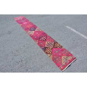 พรมตุรกีวินเทจคลาสสิกสีแดงน้ำตาล1.6 x พื้นที่ขนาดใหญ่พรมห้องนั่งเล่น11.1ft วัสดุผ้าขนสัตว์น้ำยางเย็บปะติดปะต่อปริศนาห้องโถง - Product Image 2