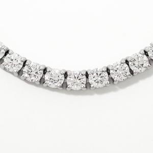 Collar de Tenis de Diamantes de Lujo de 10.00 Quilates en Oro Blanco, Joyería Fina Atemporal, Collar Elegante, Regalo Ideal de Cumpleaños para Mujer - Product Image 4