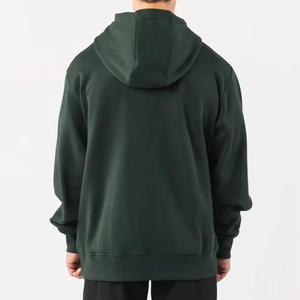 Sudaderas con capucha de algodón de gran tamaño de alta calidad, sudaderas con capucha de hombre personalizadas en blanco lisas con hombros caídos de lana de peso pesado Unisex, impresas personalizadas - Product Image 4