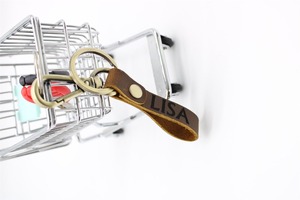 พวงกุญแจหนังสลักส่วนบุคคลพวงกุญแจของขวัญที่กำหนดเองสำหรับเขา LKCN-0058ของขวัญครบรอบคริสต์มาส - Product Image 5