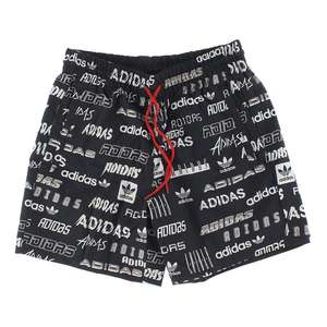 Adidas Originals Sticker Reverse <b>Swim</b> Mens Active <b>Shorts</b> Color: Black/<b>White</b> 100% Authentic - Product Image 4