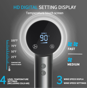 Secador de Pelo de Alta Velocidad con Control de Temperatura NTC de 200 Millones y Pantalla Táctil - Product Image 3