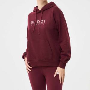 Détaillant personnalisé Ensemble de survêtements d'hiver 100% coton épais à séchage rapide et respirant pour femmes - Product Image 3