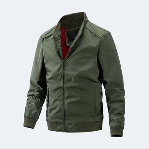 PU Canvas <b>Denim</b> <b>Jacket</b> Zip-Up with Custom Print Logo Spring Letter Pattern High Street Style <b>for</b> <b>Men</b> - Product Image 1