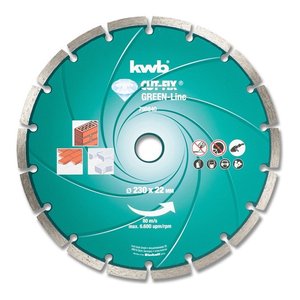 Disco de Diamante GREEN LINE DIAMANT 798540 de 125 mm para Amoladora Turbo KWB, Categoría de Producto: Discos de Pulir - Product Image 1