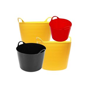 Lightweight food grade <strong>plastic</strong> <strong>bucket</strong> ideal for kitchen <strong>and</strong> food service environments <strong>with</strong> easy to carry <strong>handle</strong> <strong>and</strong> sealed <strong>lid</strong> - Product Image 5
