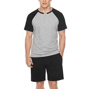 Ensemble t-shirt et short pour hommes respirant de qualité supérieure ensemble d'été pour hommes à manches courtes confortable à bas prix ensemble d'été respirant - Product Image 2