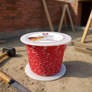 โอเวอร์แมนน์ สายวัดระยะ ยาว 50 ม. เส้นผ่านศูนย์กลาง 1.2 มม. สายวัดระยะสำหรับช่าง 25 กก. โพลีโพรพิลีน สีแดง/ขาว อุปกรณ์เขียนแบบ - แพ็ค 12 ชิ้น - Product Image 3