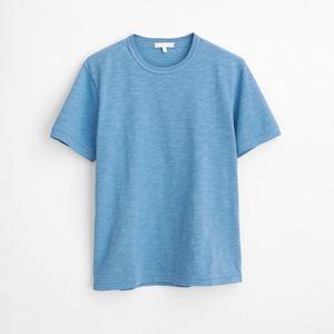 Camiseta de alta calidad para hombres y mujeres, camiseta de Color azul claro, camiseta de tamaños personalizados, diseños de logotipos, venta al por mayor, camiseta Unisex con cuello redondo - Product Image 1